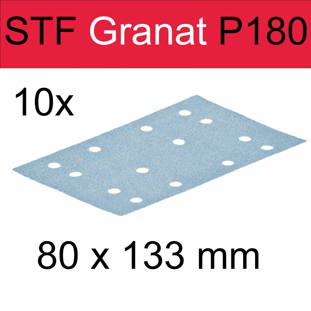 Festool Schleifstreifen Granat STF 80x133 P180 GR/10 497130