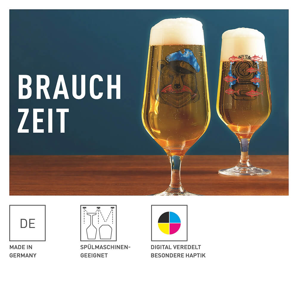 Ritzenhoff Bierglas Set Brauchzeit Andreas Preis 2023. Detailbild.