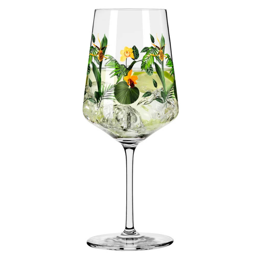 Leeres Ritzenhoff Aperitifglas mit Motiv aus der Serie Sommersonett 16