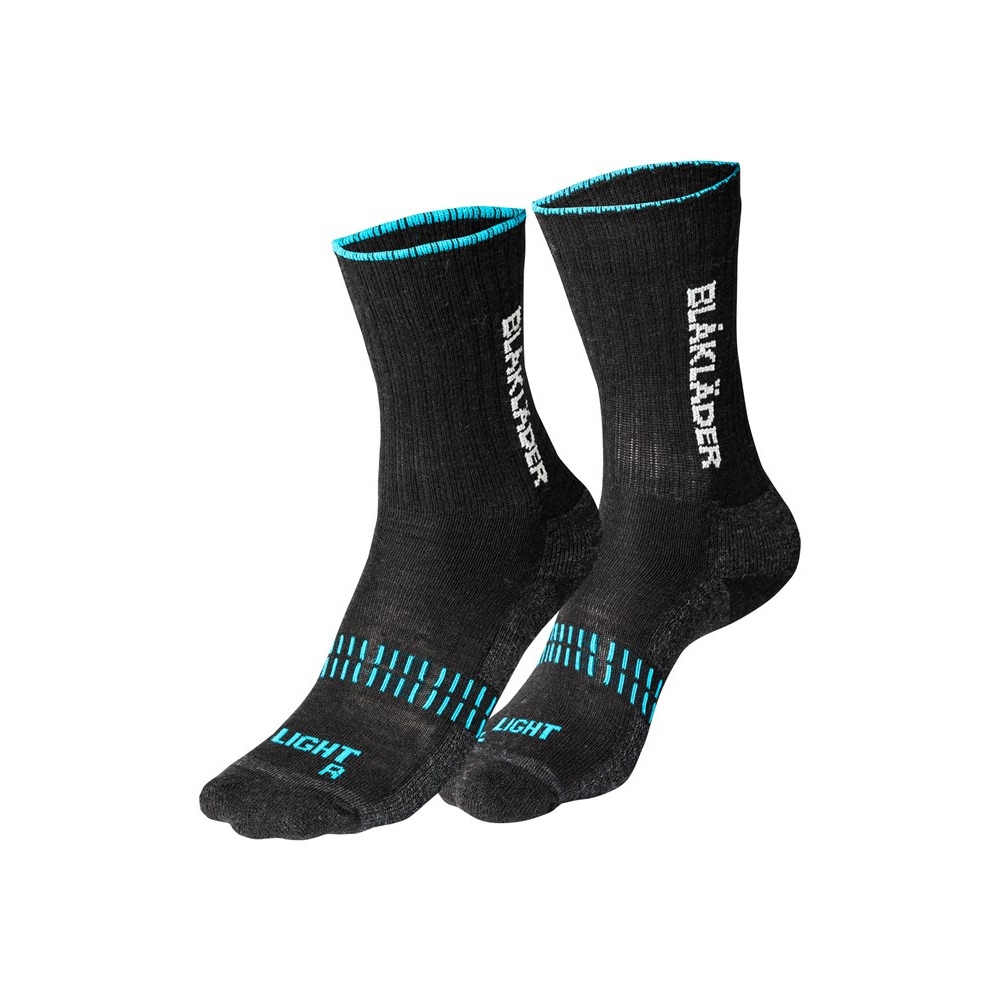 Blakläder Arbeitssocken Socken LIGHT schwarz neon blau 