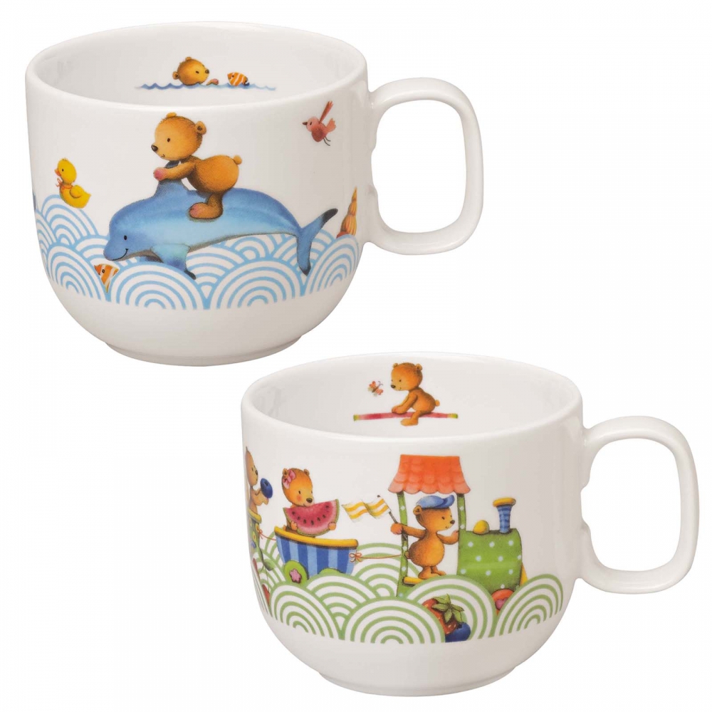 Villeroy und Boch 250ml Tasse Happy oder Hungry as a Bear Porzellan. Variantenbild.