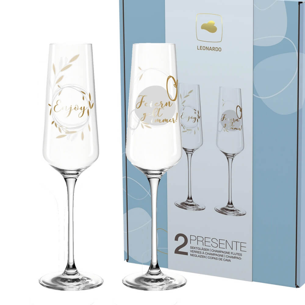 Leonardo Sektglas Set 2-tlg. 280ml Presente. Hauptbild.