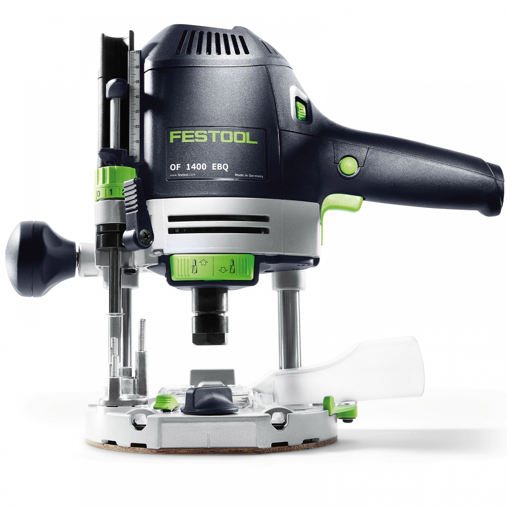 Festool Oberfräse OF 1400 EBQ-Plus Fräse von der Seite