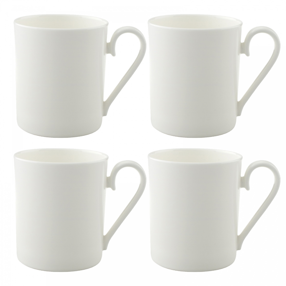 Villeroy & Boch 4er SET 300ml Royal Kaffeebecher mit Henkel Mikrowelle Spülmaschine